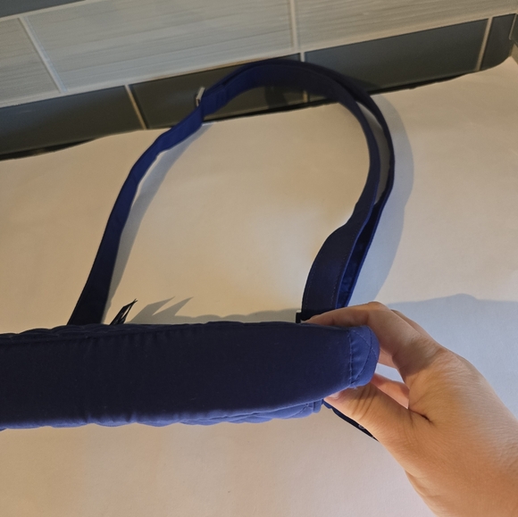Vera Bradley Quilted Navy Shoulder Bag - Picture 5 of 11